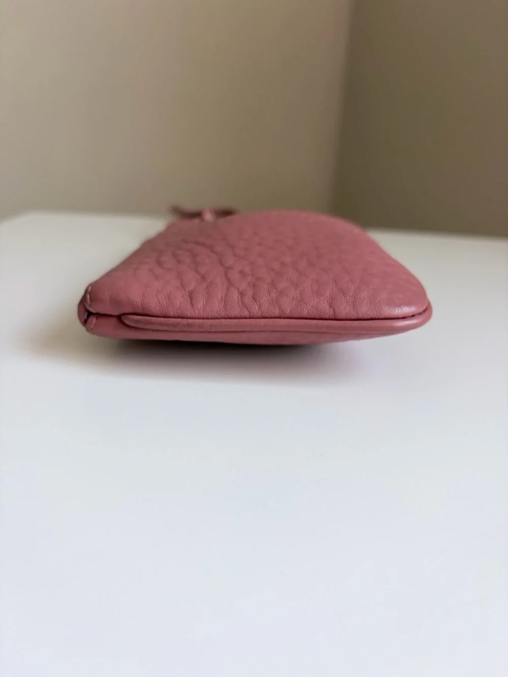 Coach Pebbled Leather Wristlet